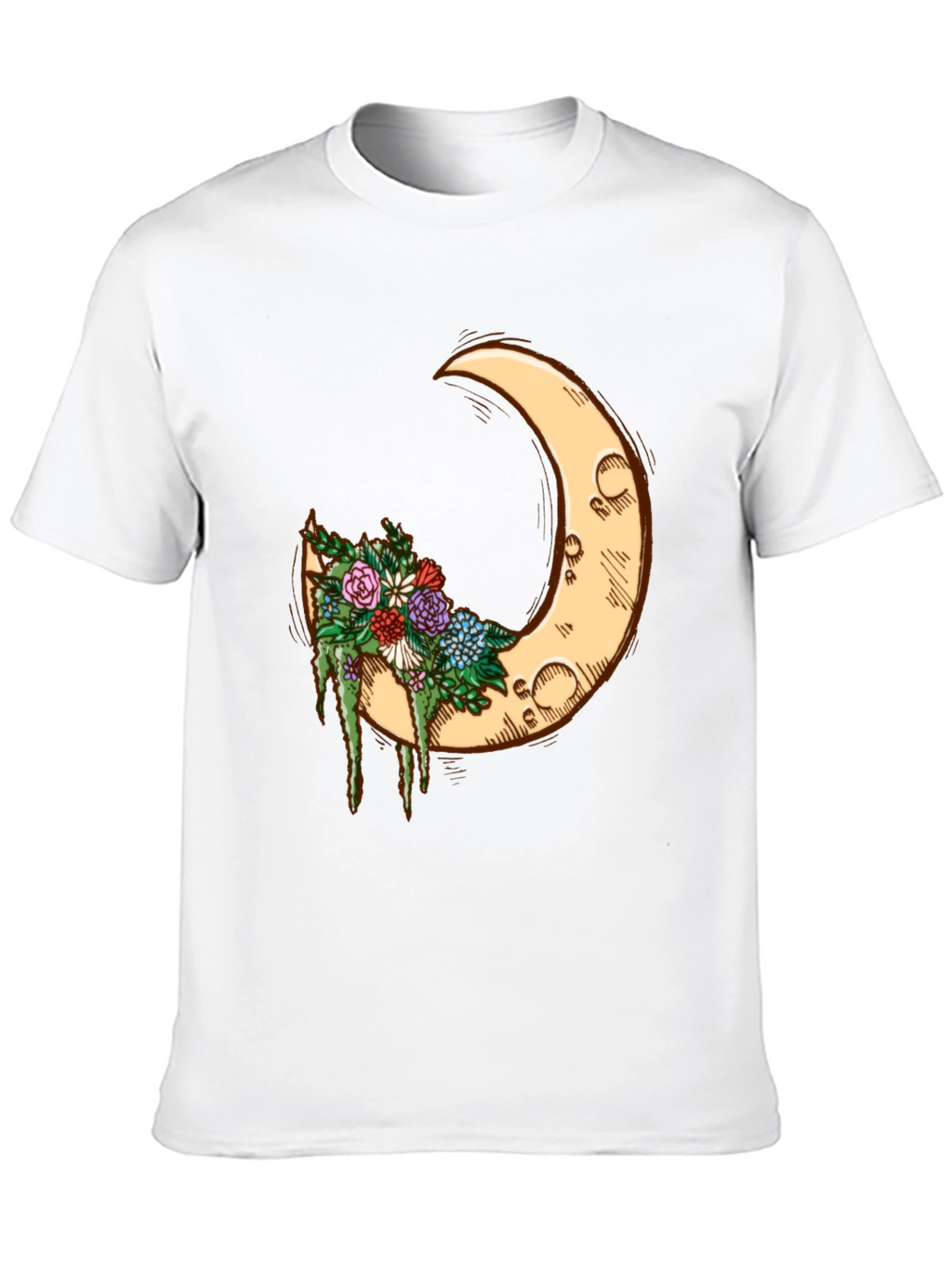 Crescent Moon Floral Tee