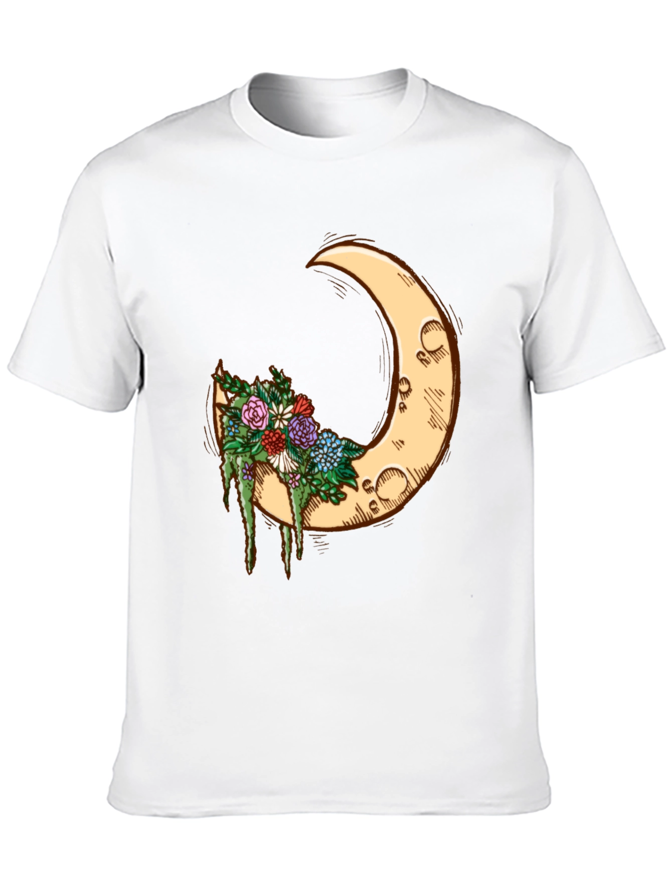 Crescent Moon Floral Tee