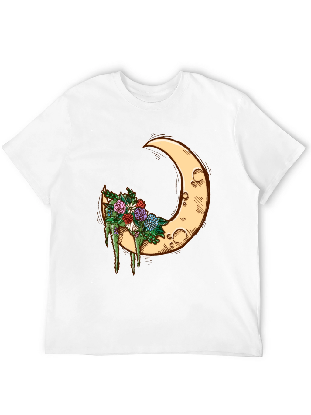 Crescent Moon Floral Tee
