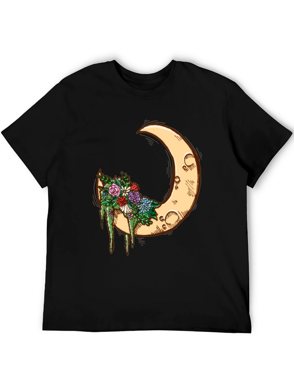 Crescent Moon Floral Tee