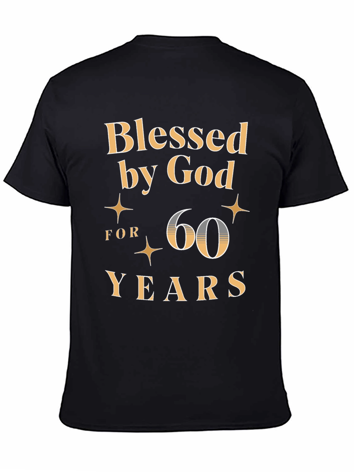 Blessed by God 60 Years Birthday T-Shirt