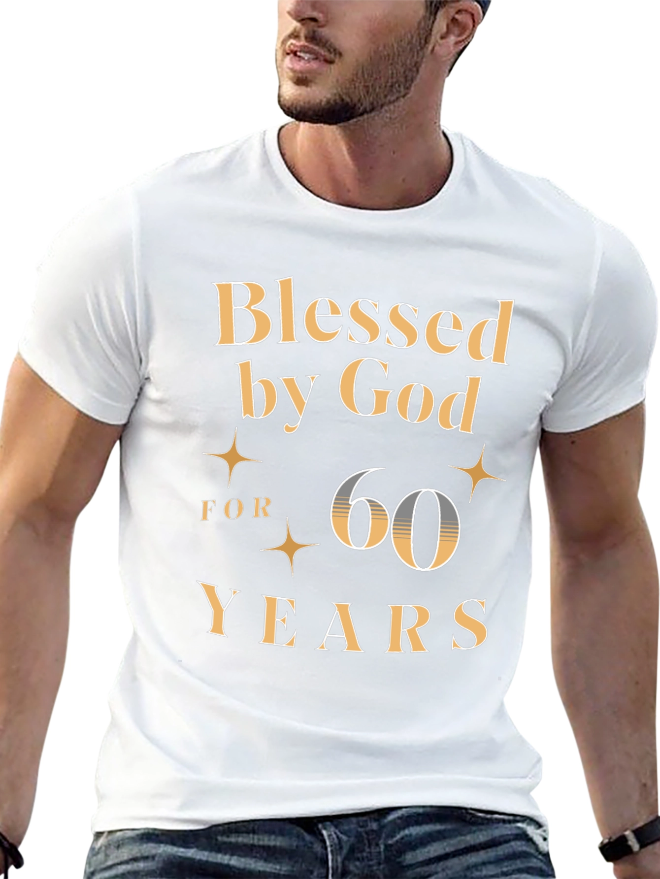 Blessed by God 60 Years Birthday T-Shirt