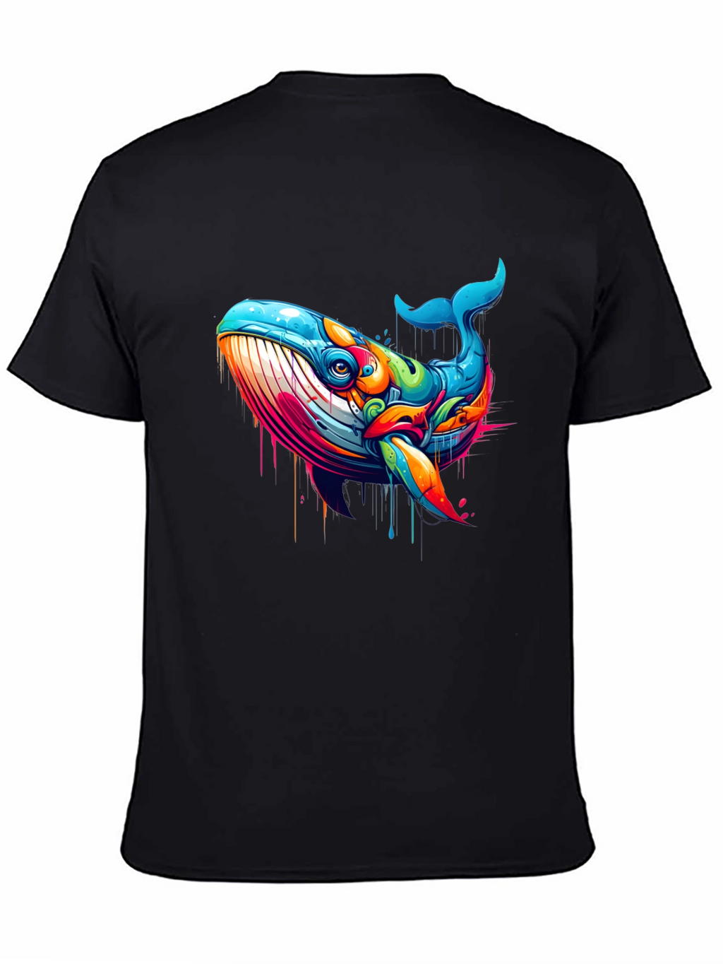 Vibrant Whale Graphic T-Shirt