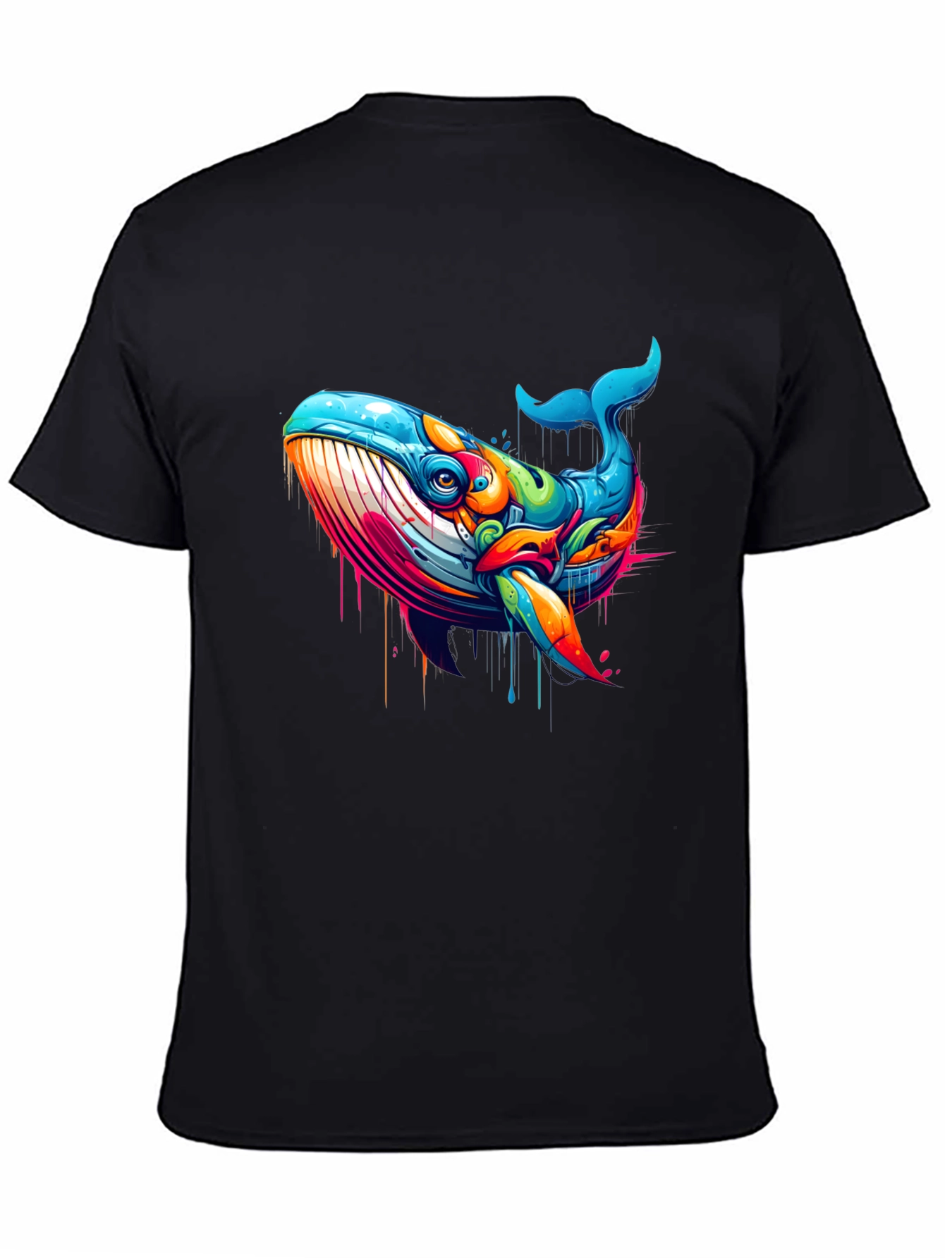 Vibrant Whale Graphic T-Shirt