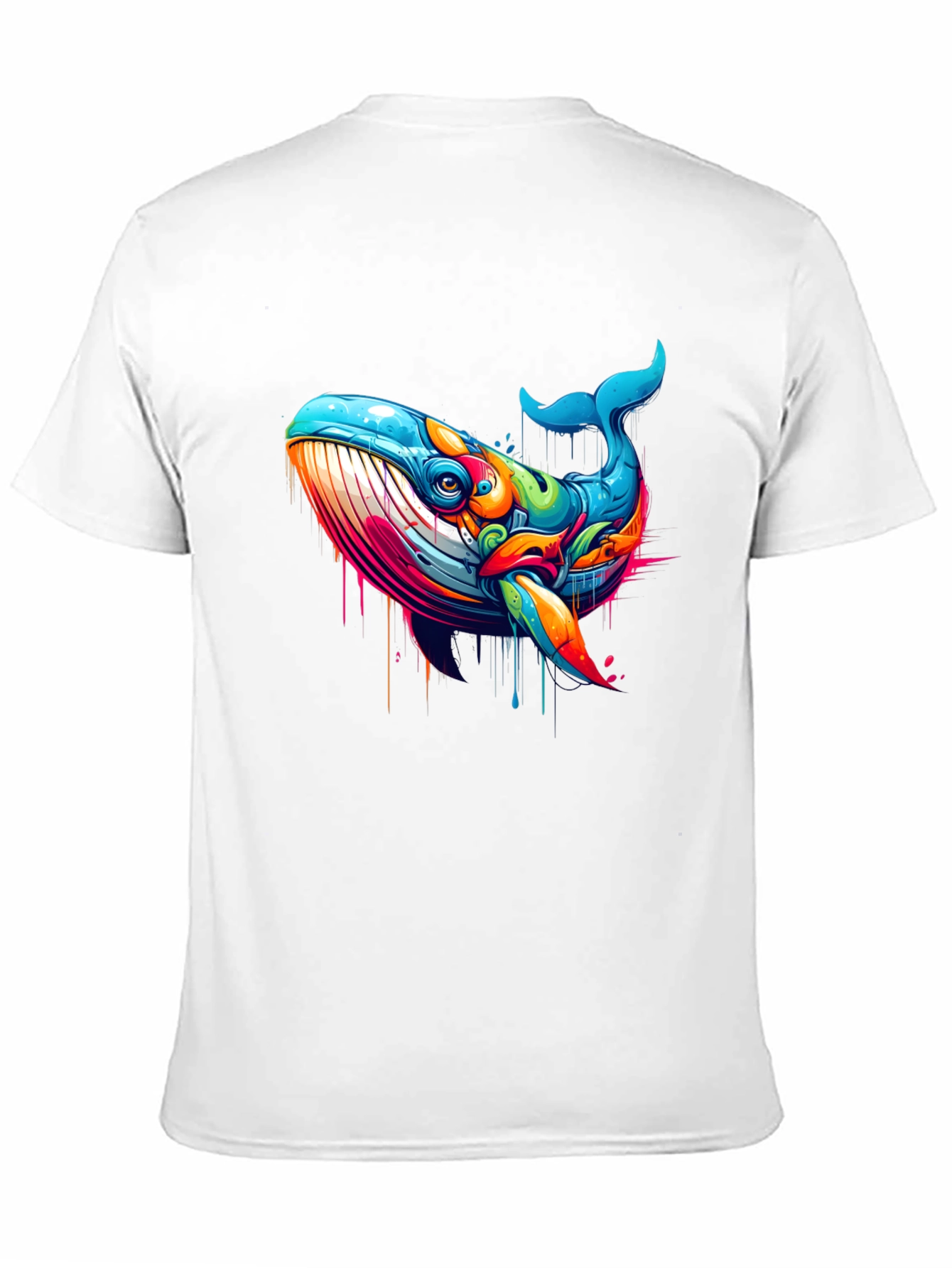 Vibrant Whale Graphic T-Shirt