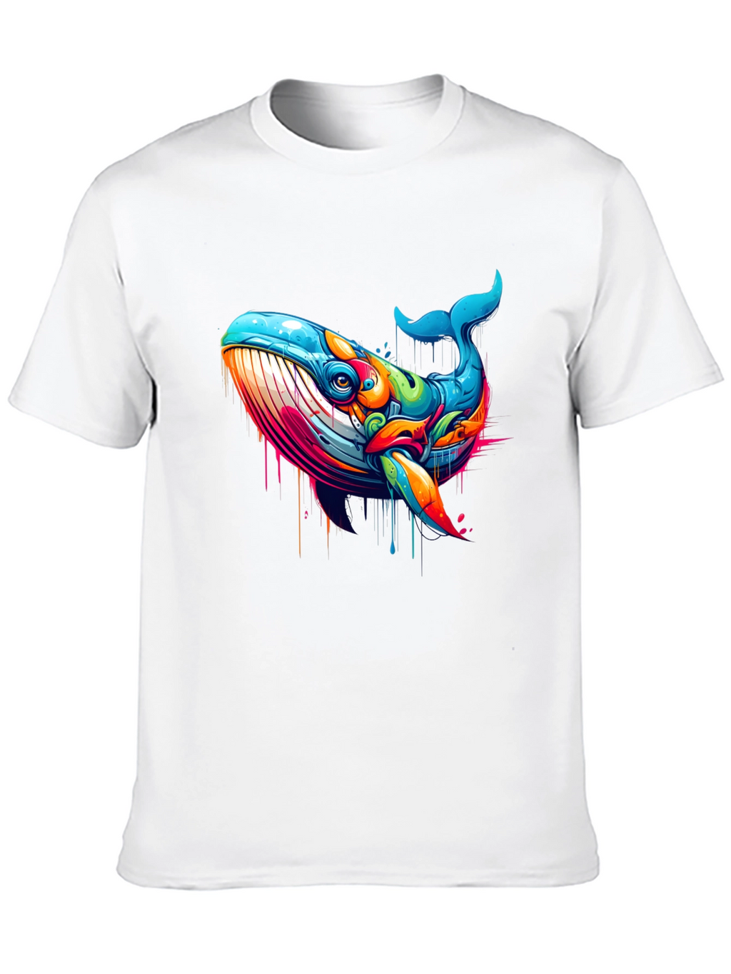 Vibrant Whale Graphic T-Shirt