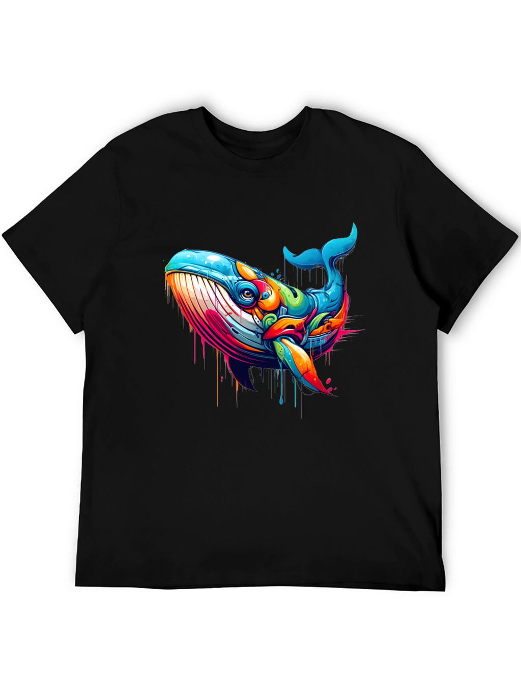 Vibrant Whale Graphic T-Shirt