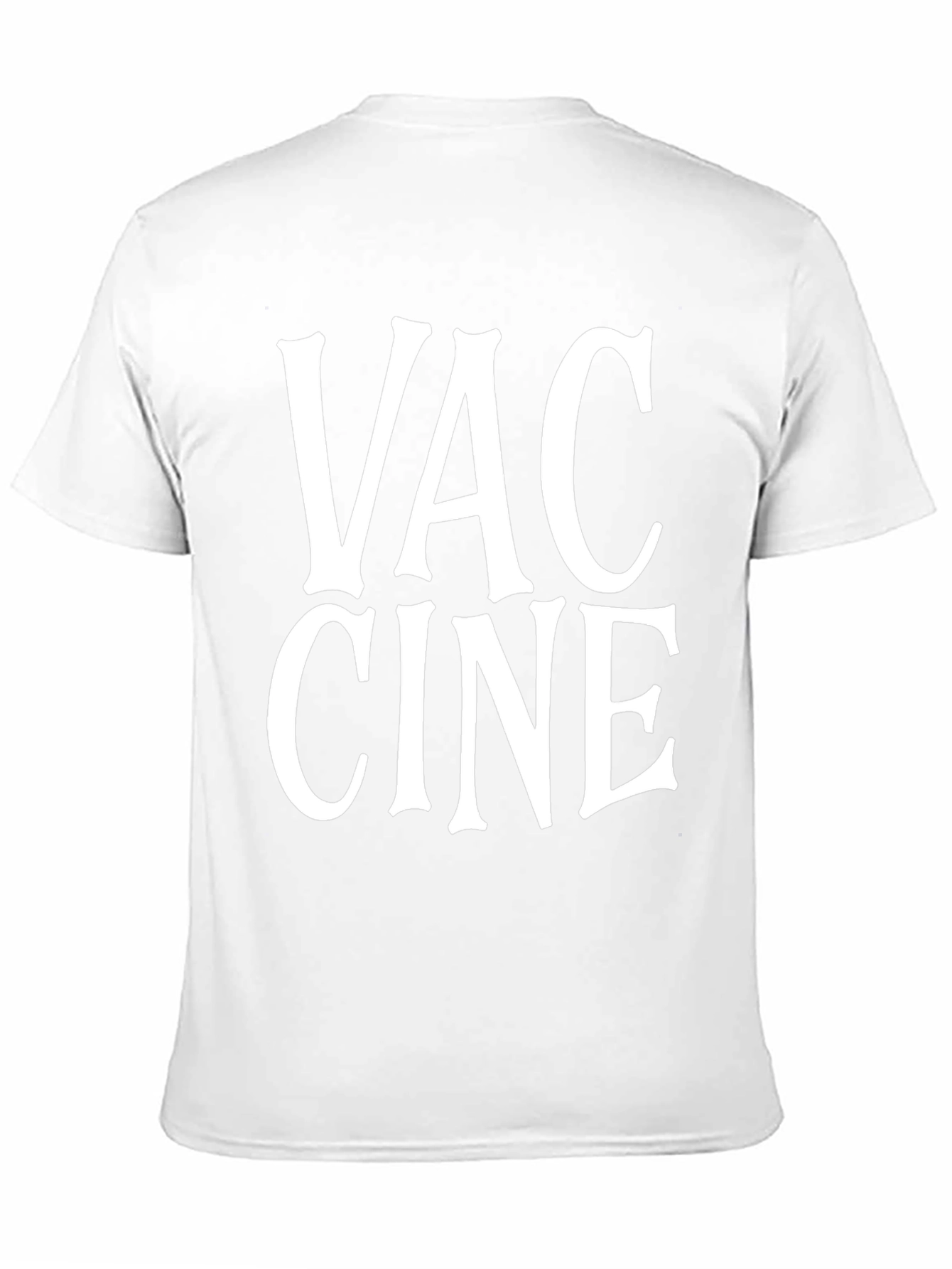 Vaccine Black Graphic Tee Shirt
