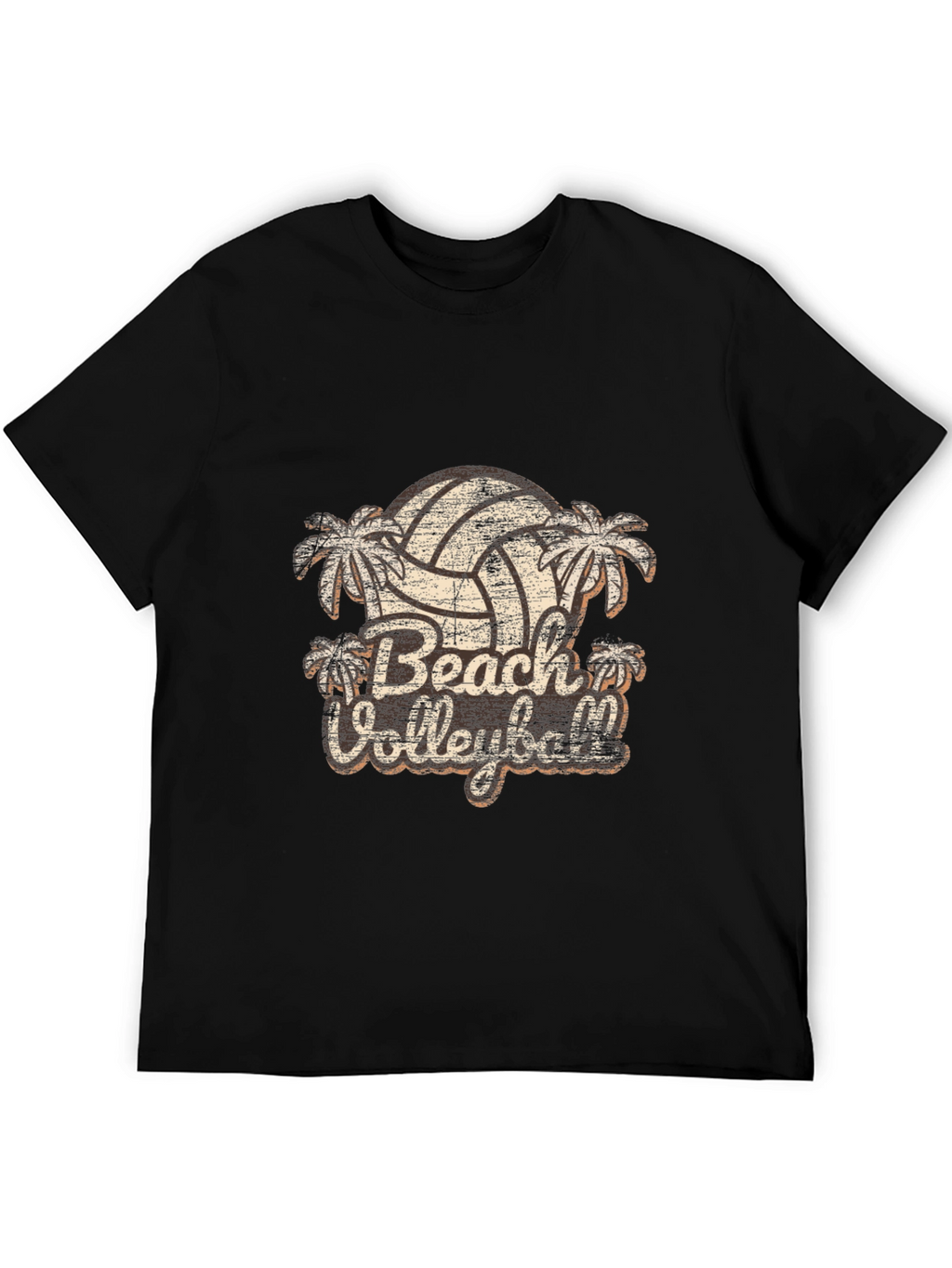 Retro Beach Volleyball Graphic T-Shirt