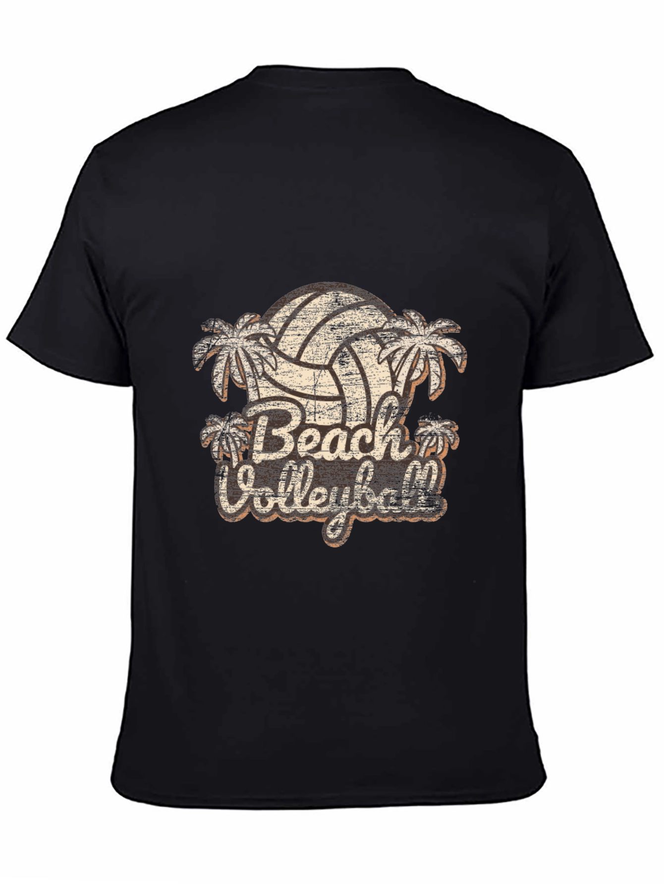 Retro Beach Volleyball Graphic T-Shirt