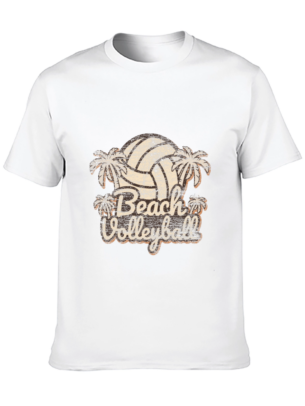 Retro Beach Volleyball Graphic T-Shirt