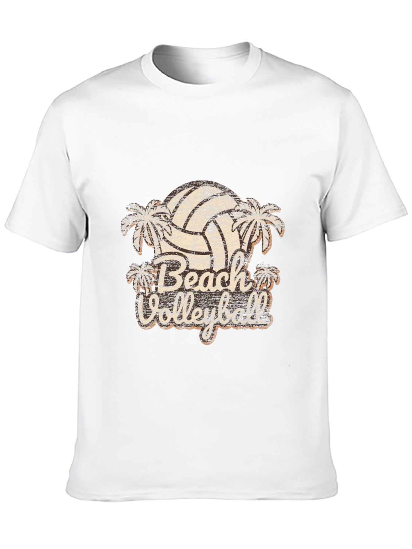 Retro Beach Volleyball Graphic T-Shirt