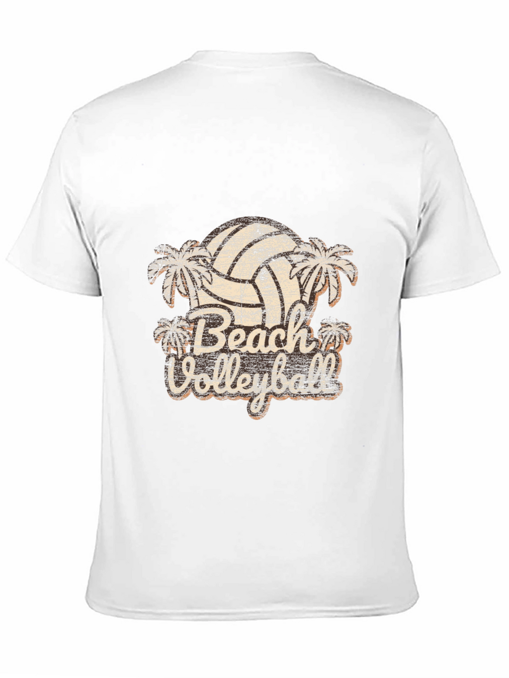 Retro Beach Volleyball Graphic T-Shirt