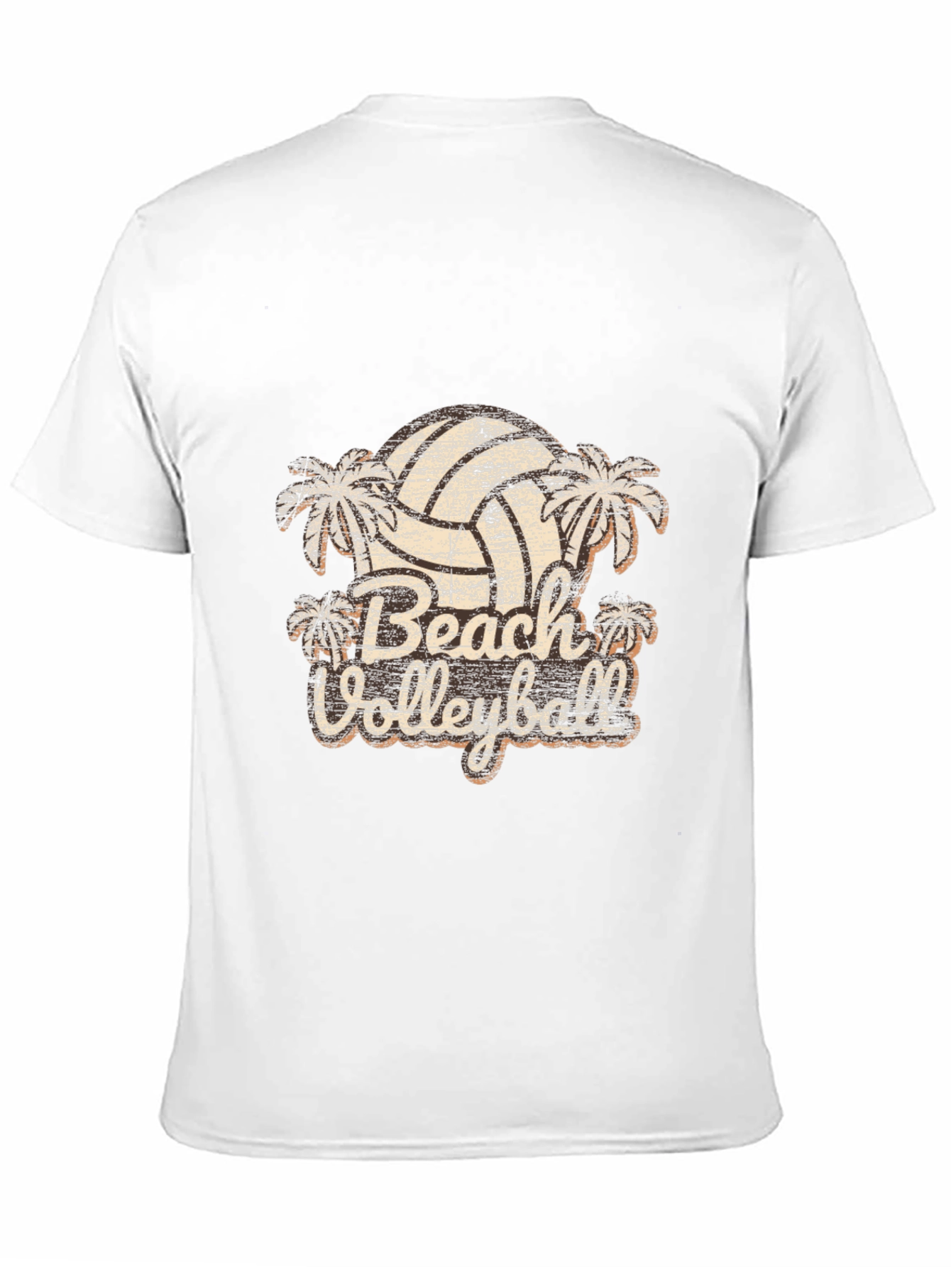 Retro Beach Volleyball Graphic T-Shirt