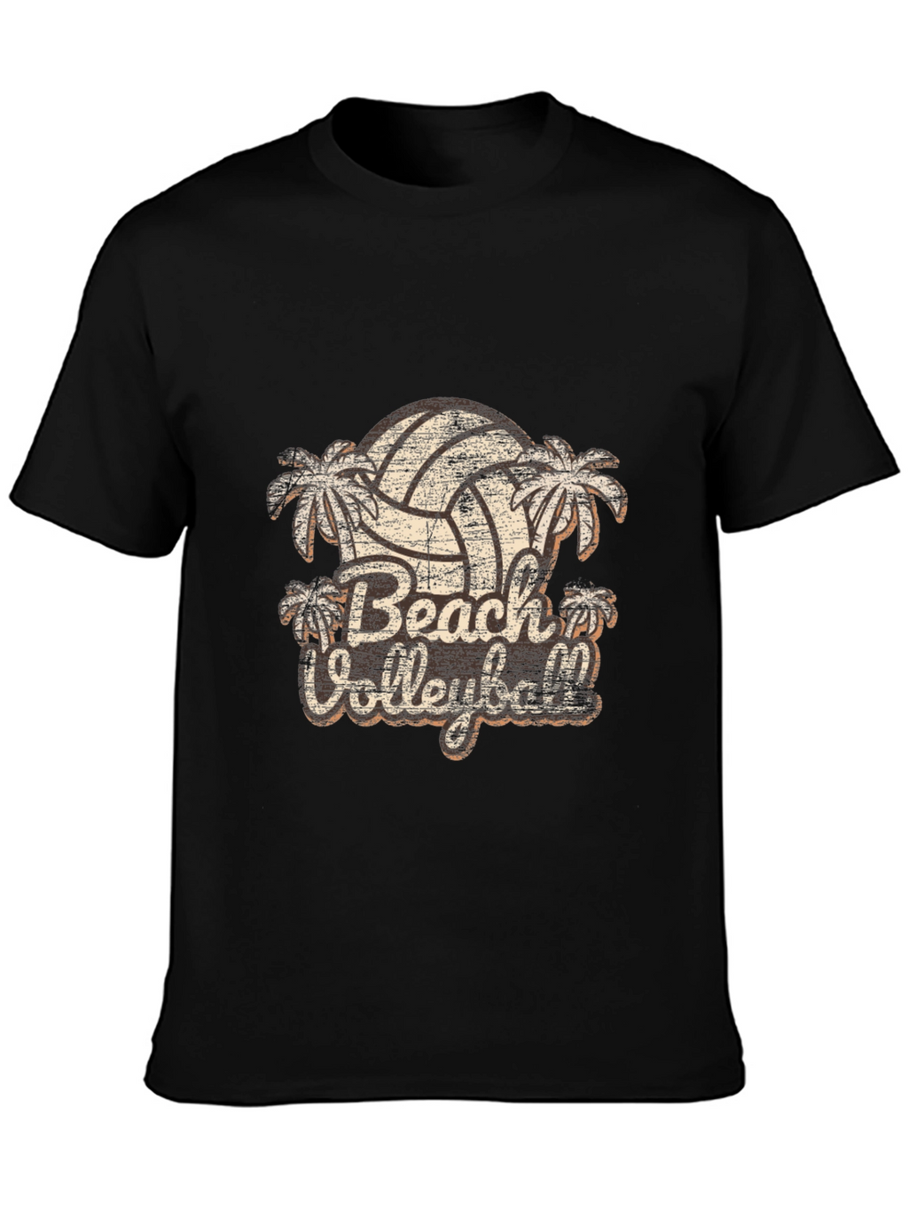 Retro Beach Volleyball Graphic T-Shirt
