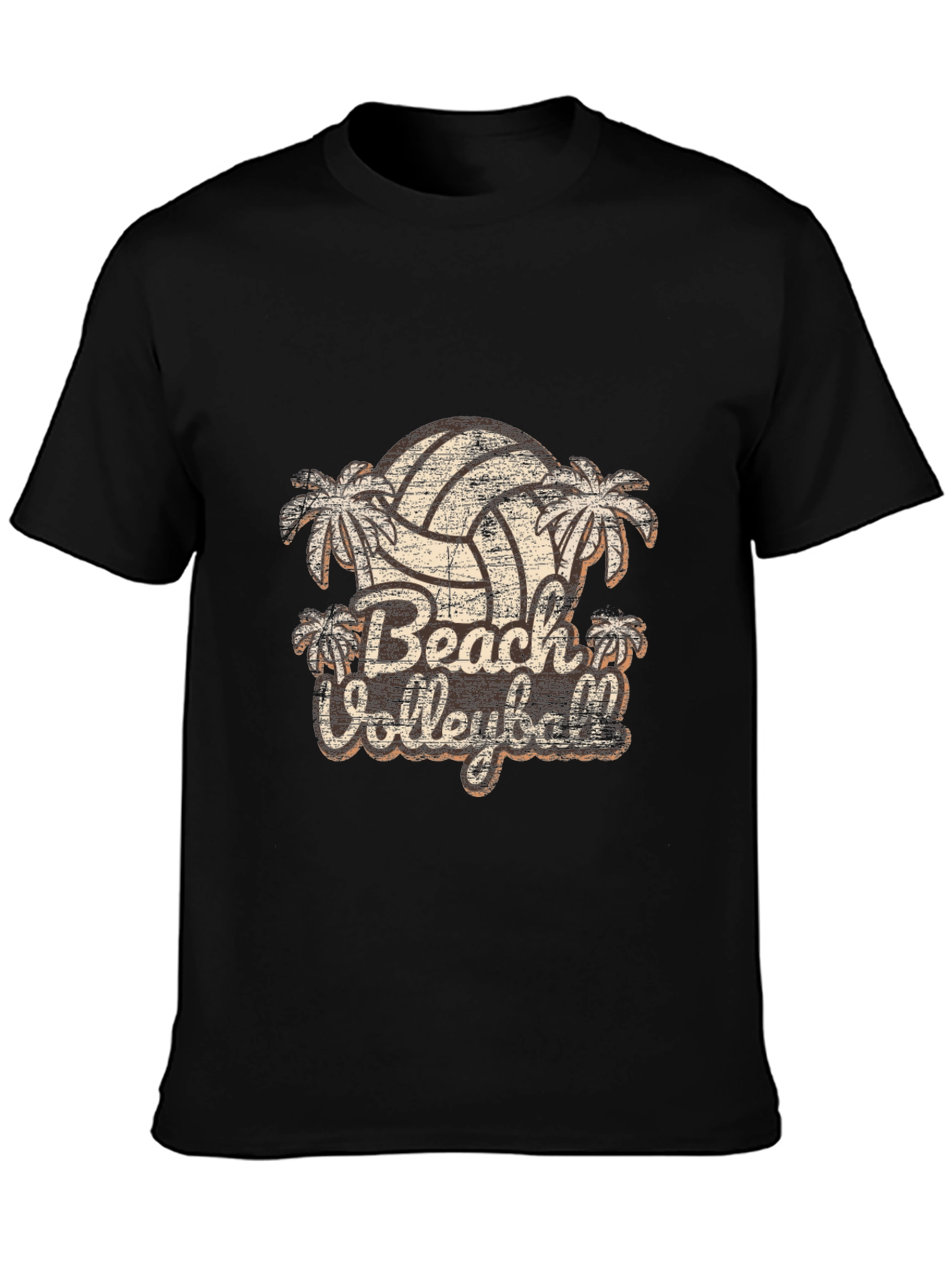 Retro Beach Volleyball Graphic T-Shirt