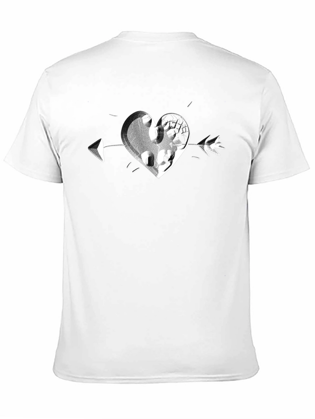 Heart Arrow Graphic Tee - Casual Comfort