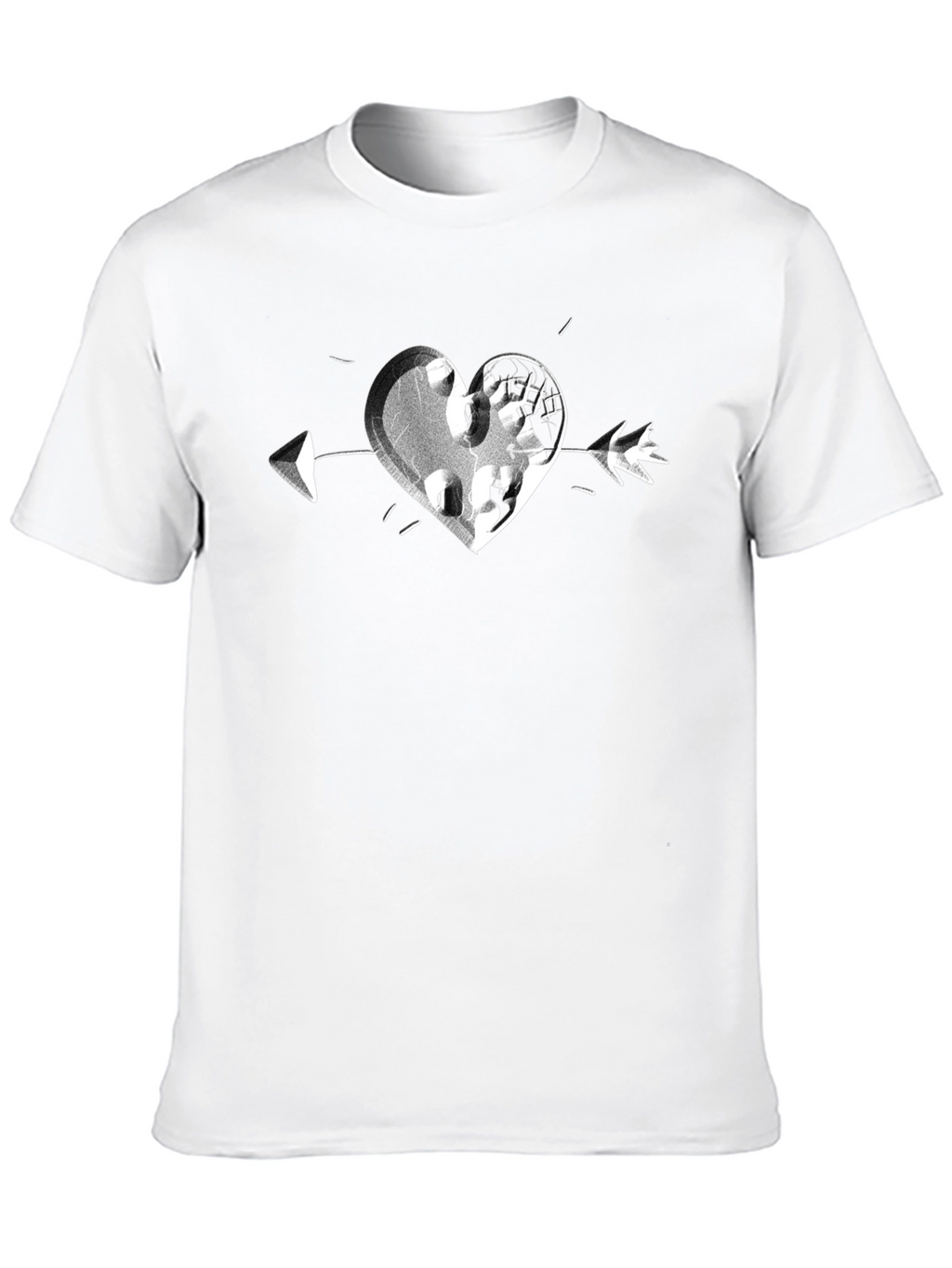 Heart Arrow Graphic Tee - Casual Comfort