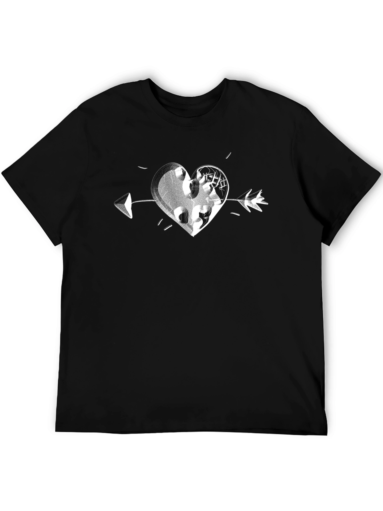 Heart Arrow Graphic Tee - Casual Comfort