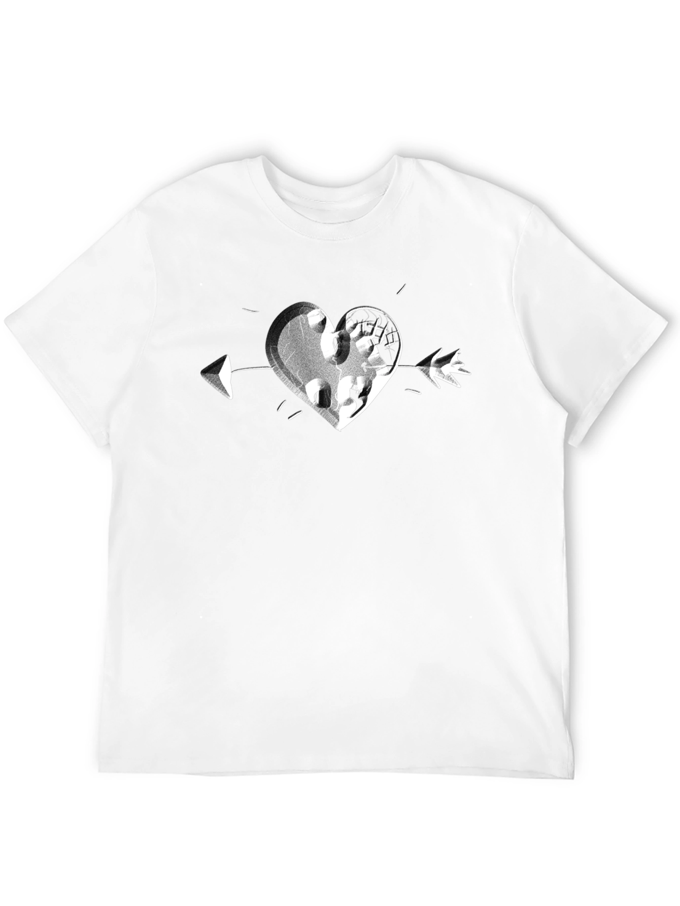 Heart Arrow Graphic Tee - Casual Comfort