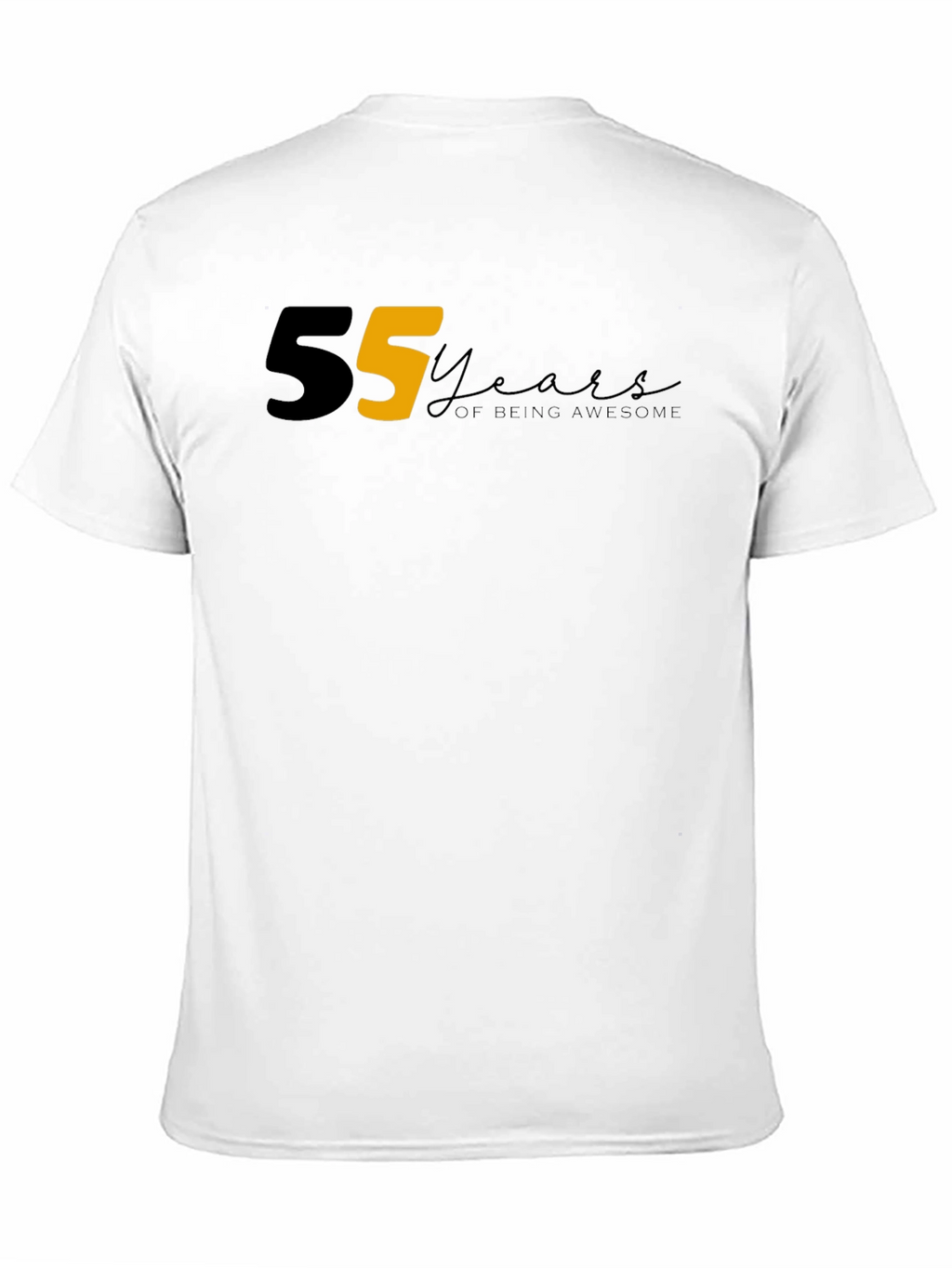 55 Years of Being Awesome Graphic Tee - Black