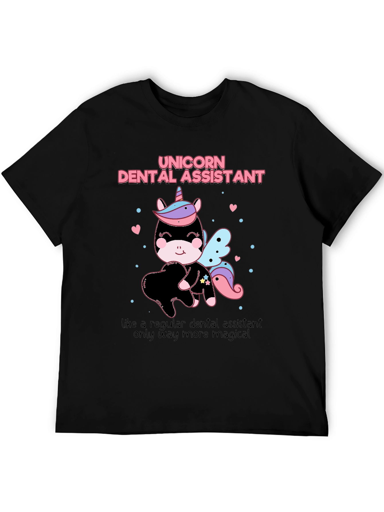 Unicorn Dental Assistant Graphic Tee - Magical and Fun!