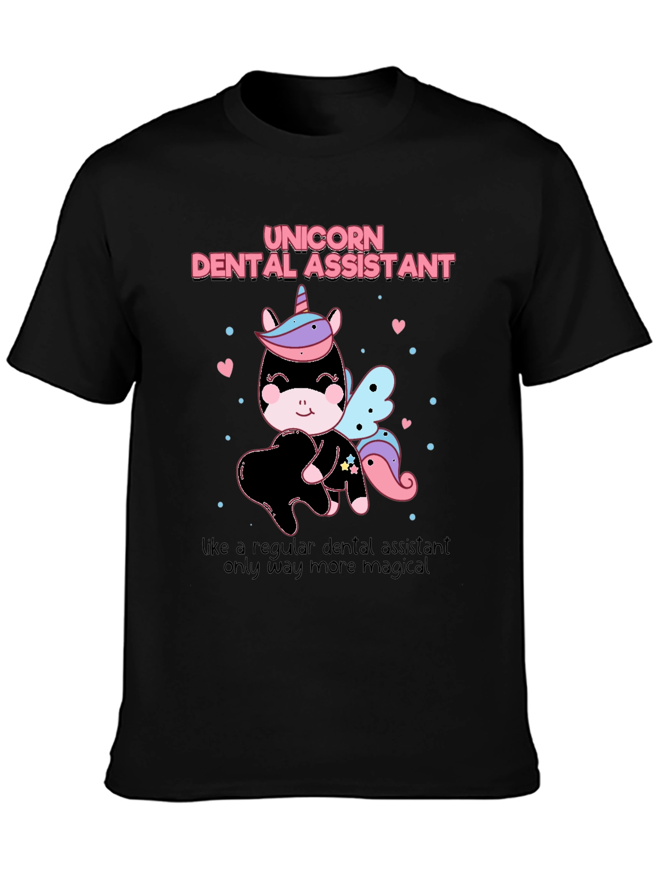 Unicorn Dental Assistant Graphic Tee - Magical and Fun!