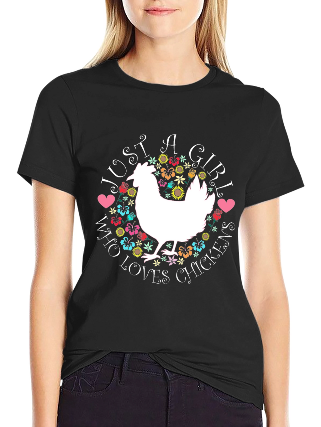 Just A Girl Who Loves Chickens T-Shirt