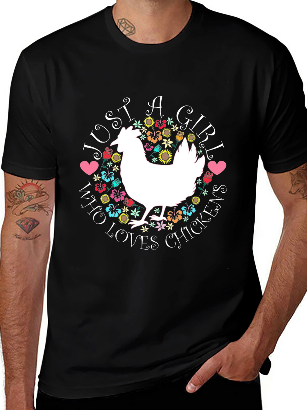 Just A Girl Who Loves Chickens T-Shirt