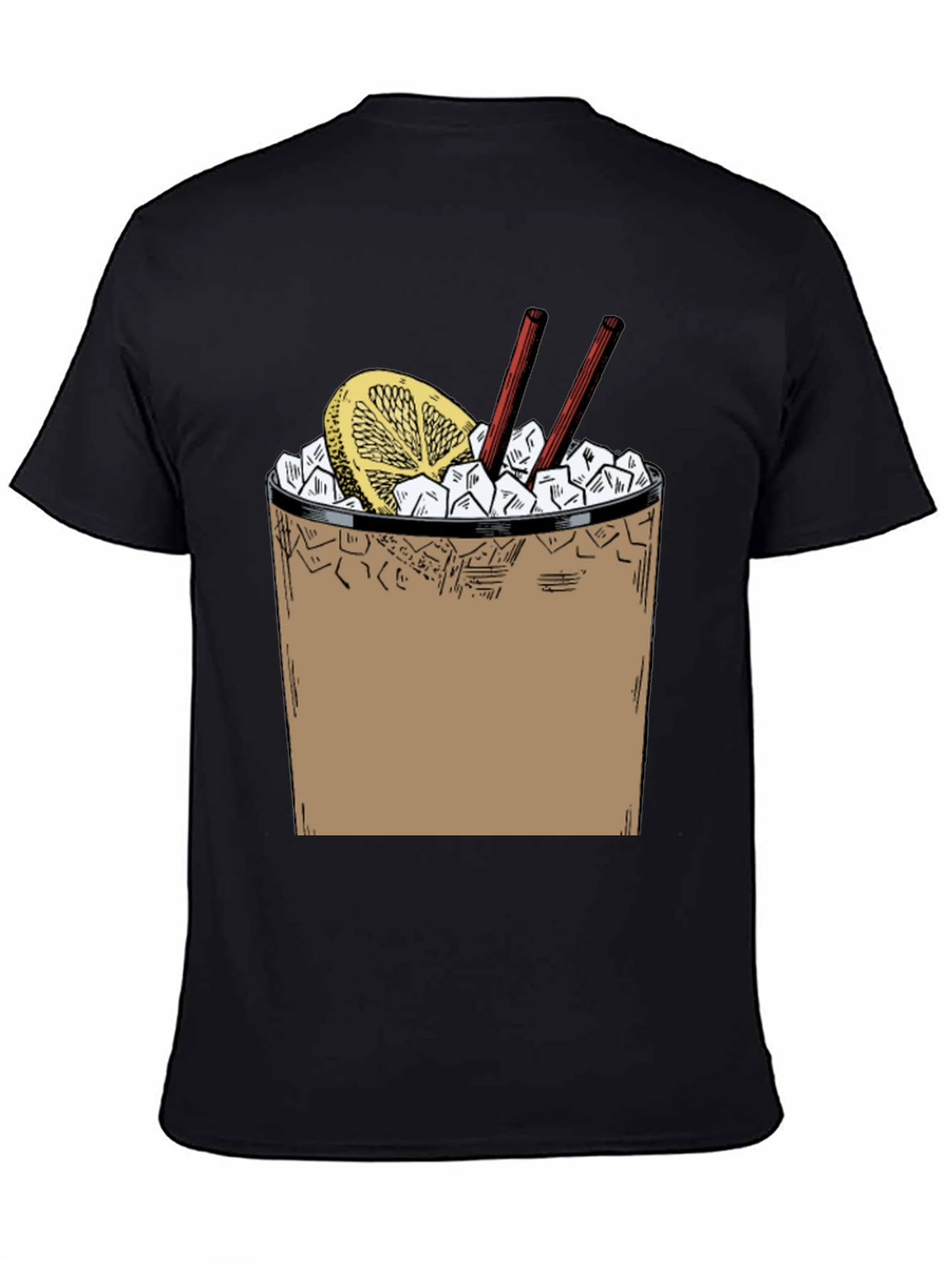 Cool Cocktail Graphic T-Shirt - Black