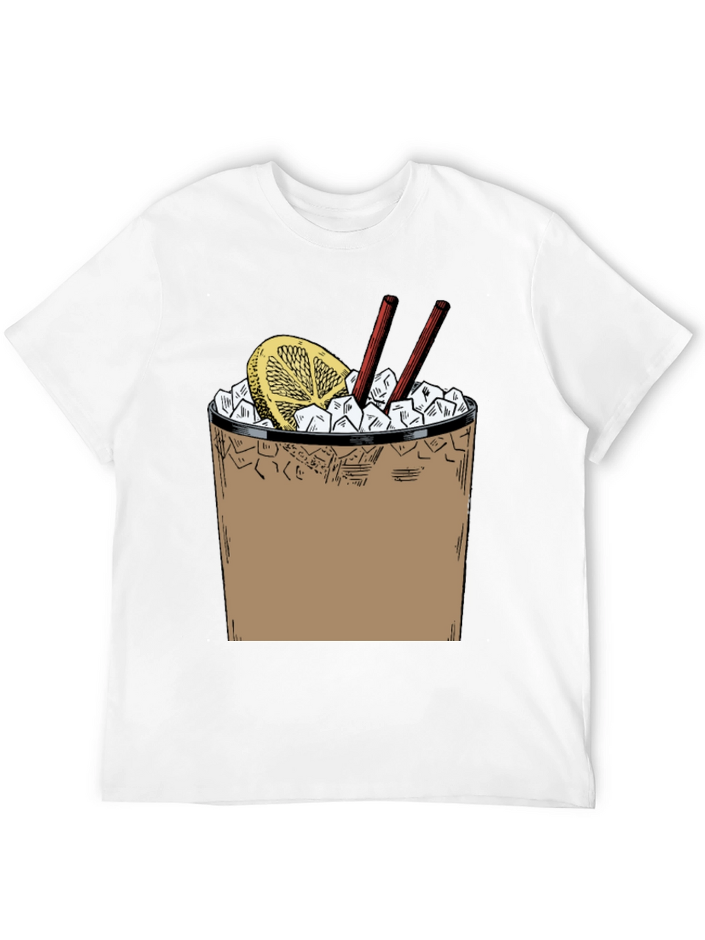 Cool Cocktail Graphic T-Shirt - Black