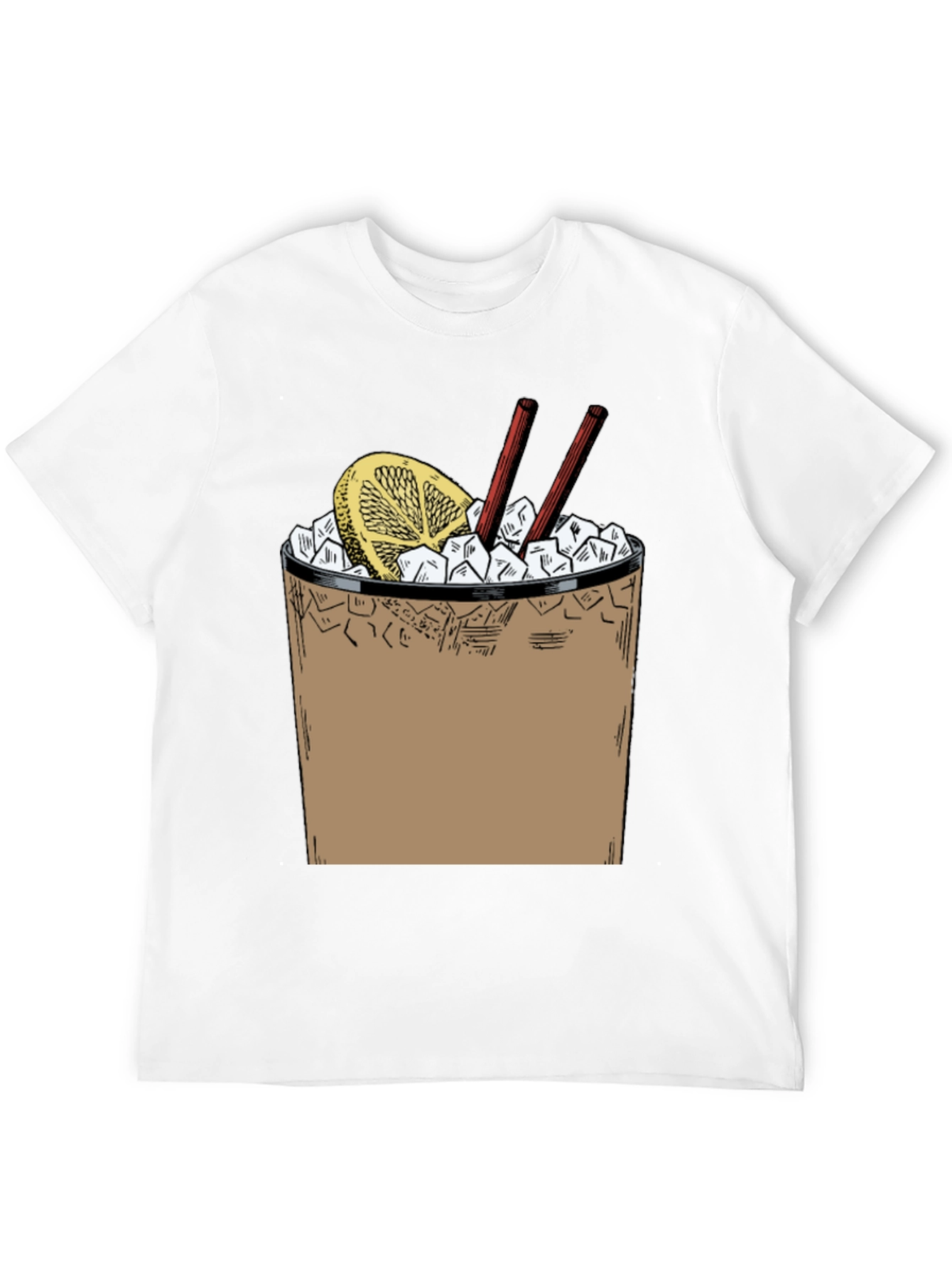Cool Cocktail Graphic T-Shirt - Black