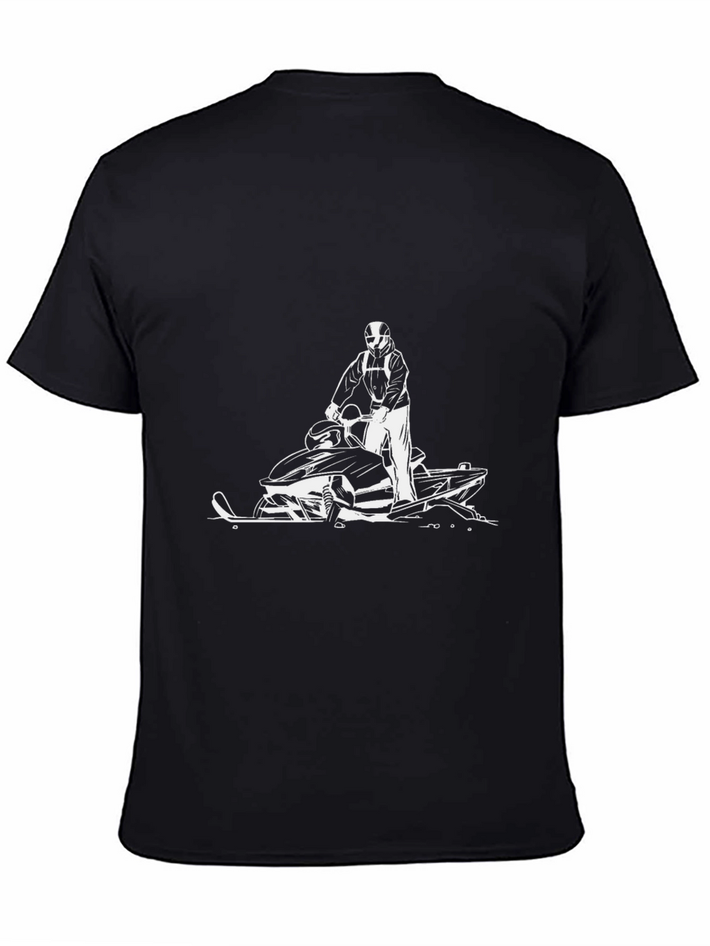Black Snowmobile Graphic Tee