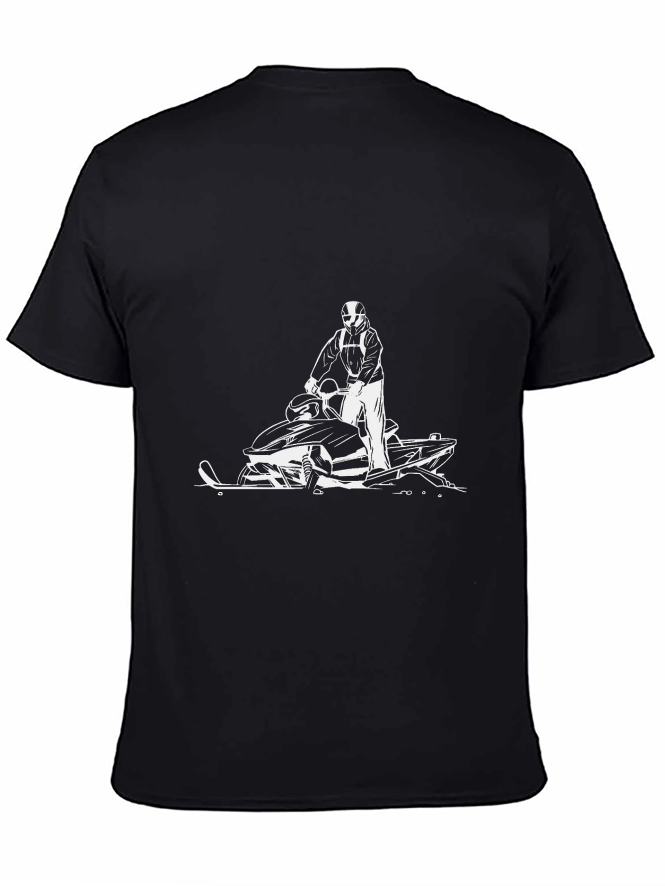 Black Snowmobile Graphic Tee