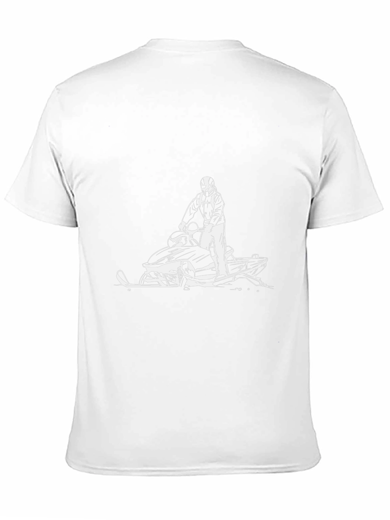 Black Snowmobile Graphic Tee