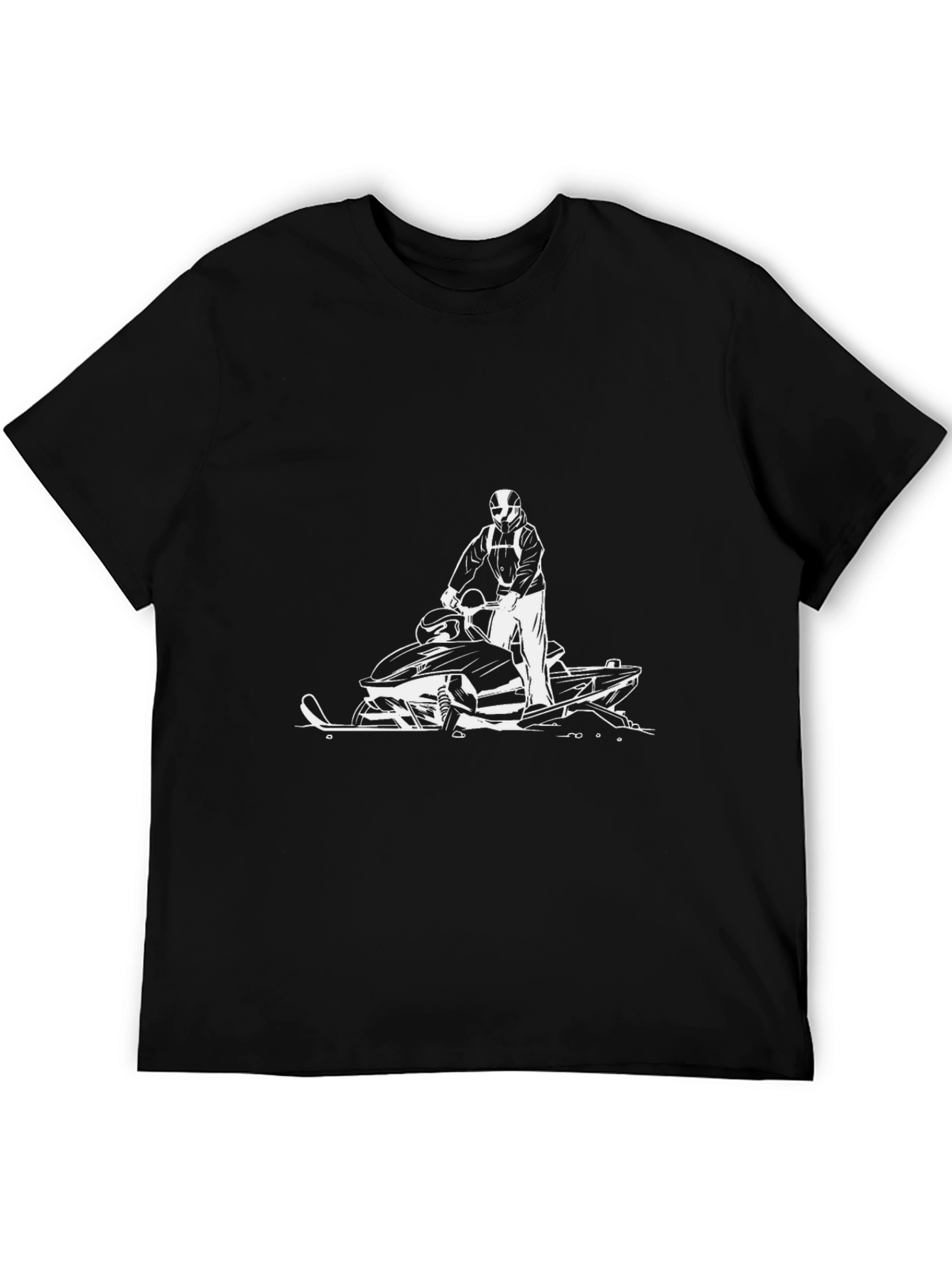 Black Snowmobile Graphic Tee