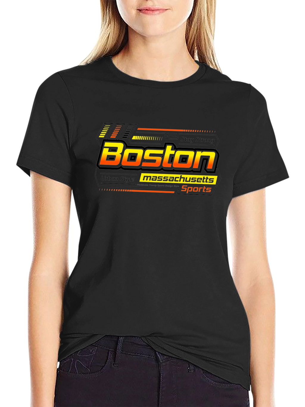 Boston Massachusetts Sports Graphic T-Shirt