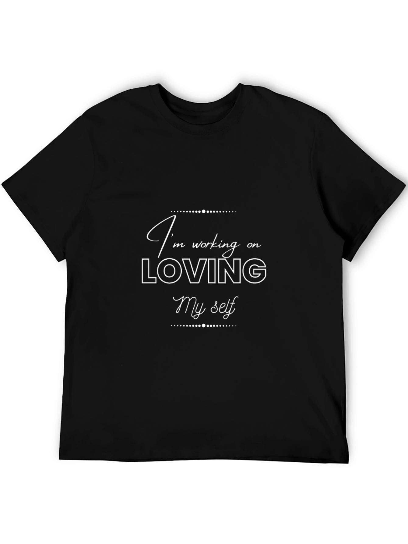 Loving Myself Graphic Tee - Black T-Shirt