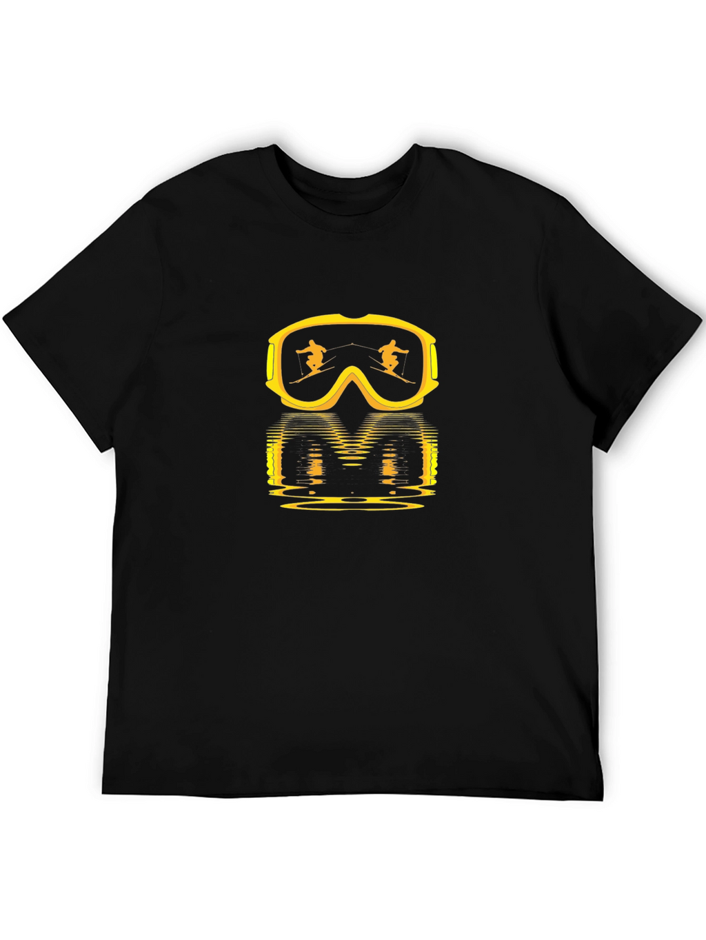 Ski Goggles Reflection Black T-Shirt