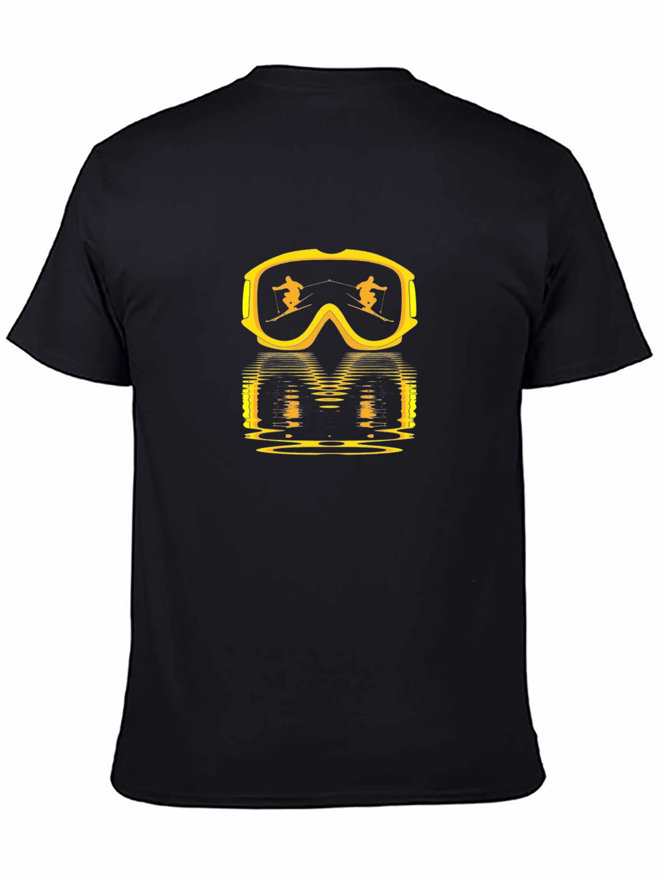 Ski Goggles Reflection Black T-Shirt