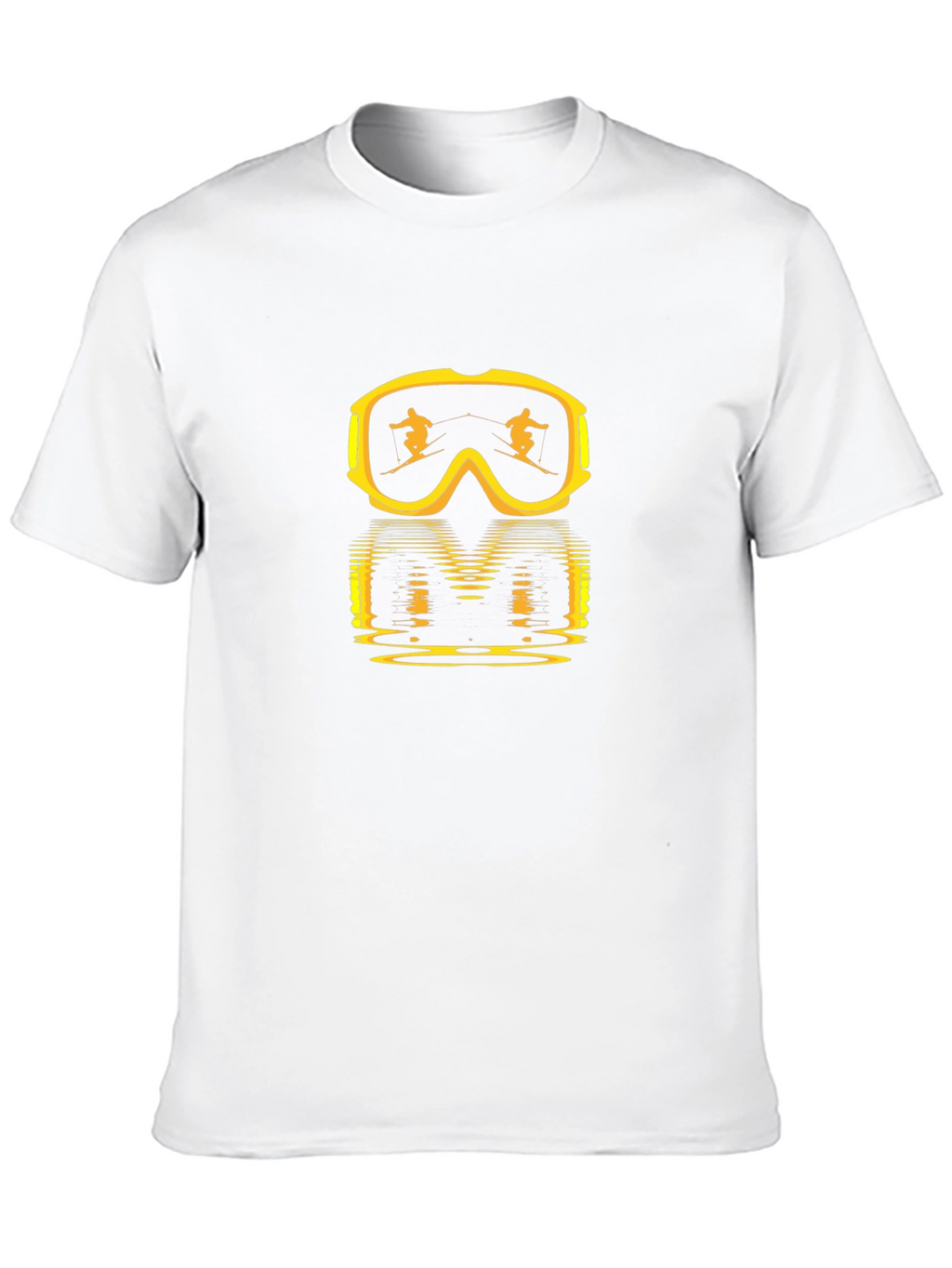 Ski Goggles Reflection Black T-Shirt