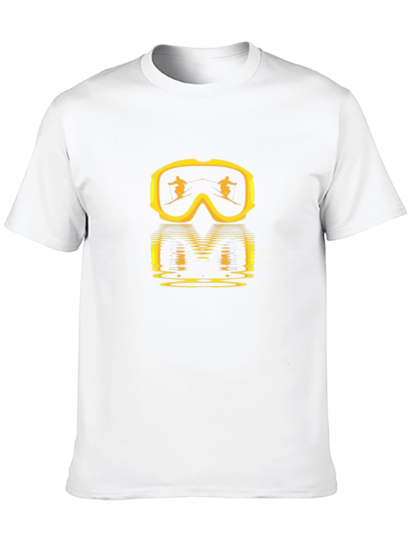 Ski Goggles Reflection Black T-Shirt