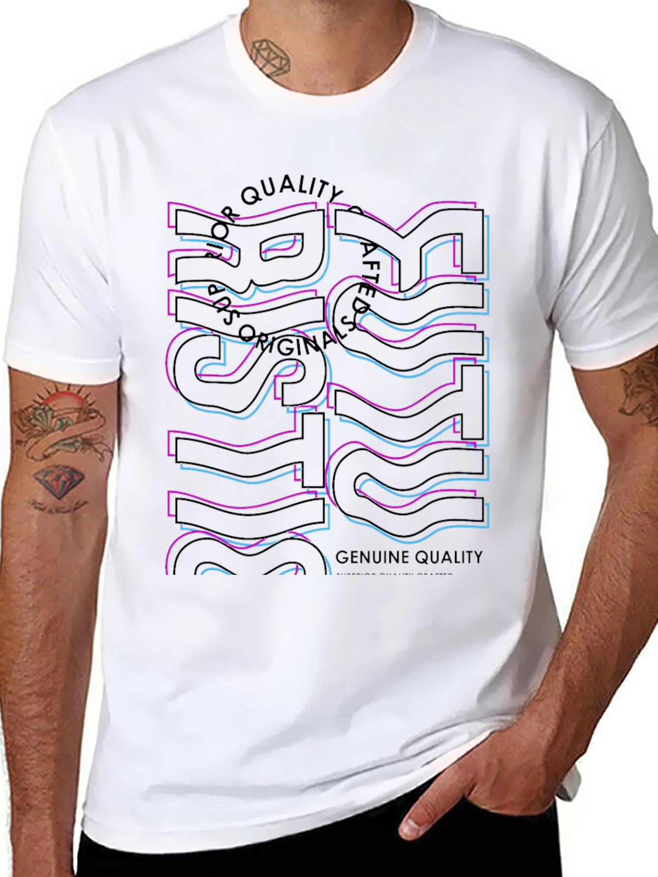 Trendy Graphic Tee - Risk Design
