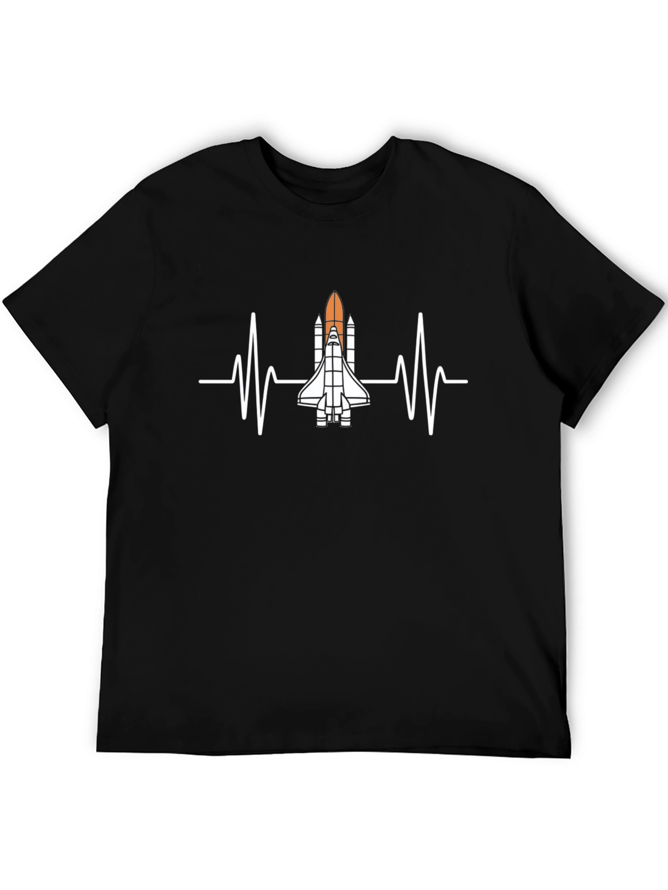 Rocket Heartbeat T-Shirt - Space Enthusiast Tee