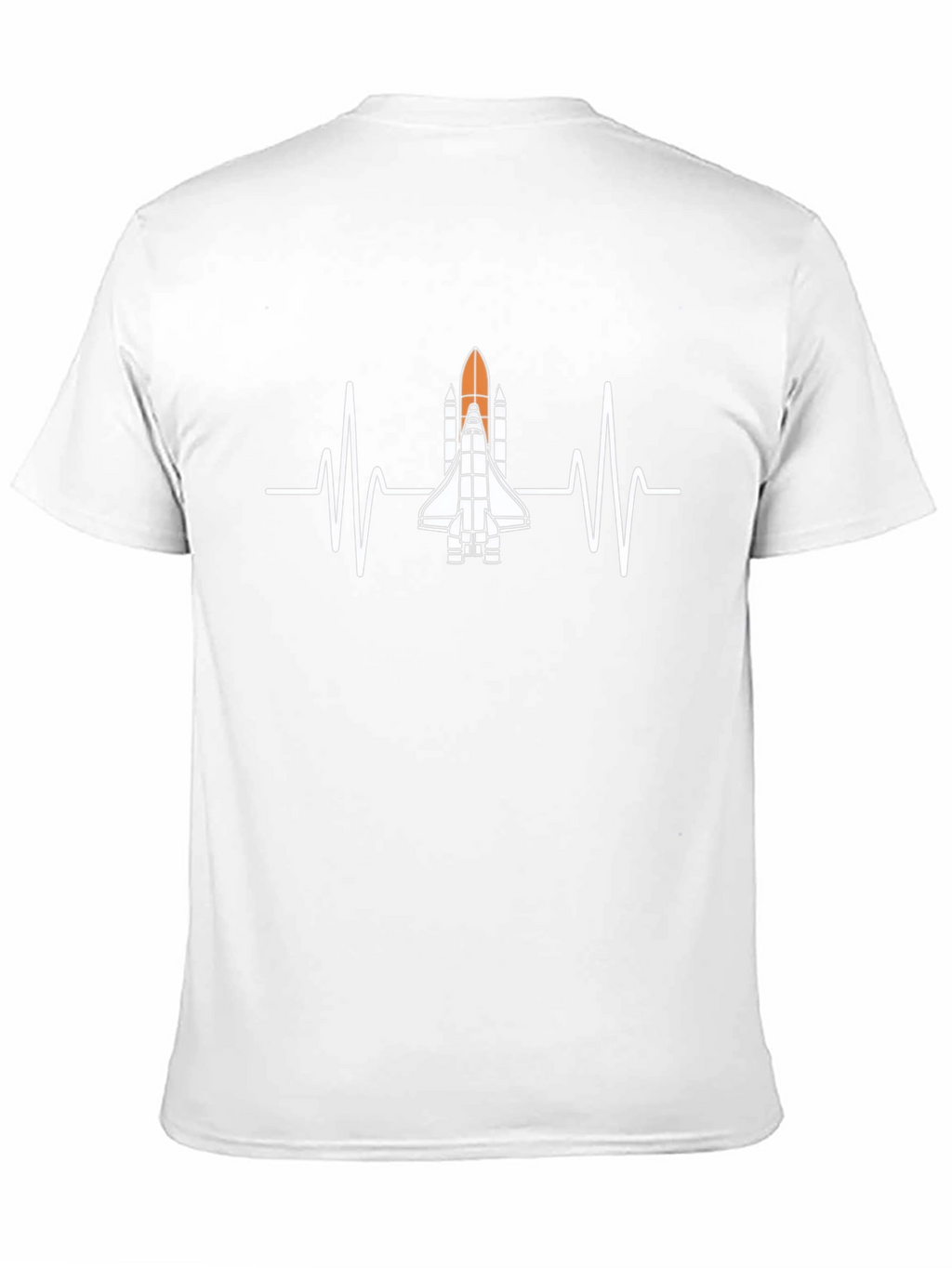 Rocket Heartbeat T-Shirt - Space Enthusiast Tee