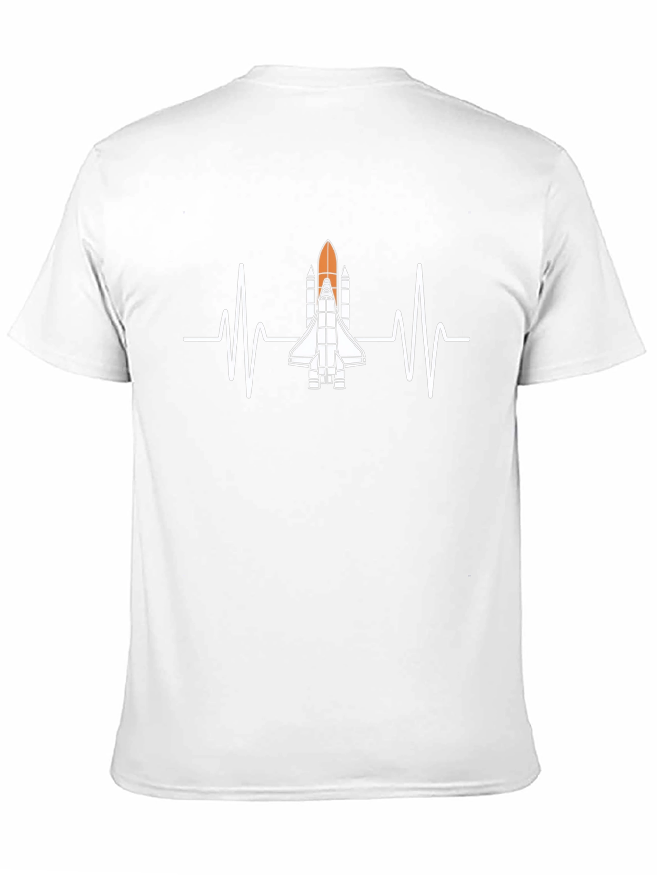 Rocket Heartbeat T-Shirt - Space Enthusiast Tee
