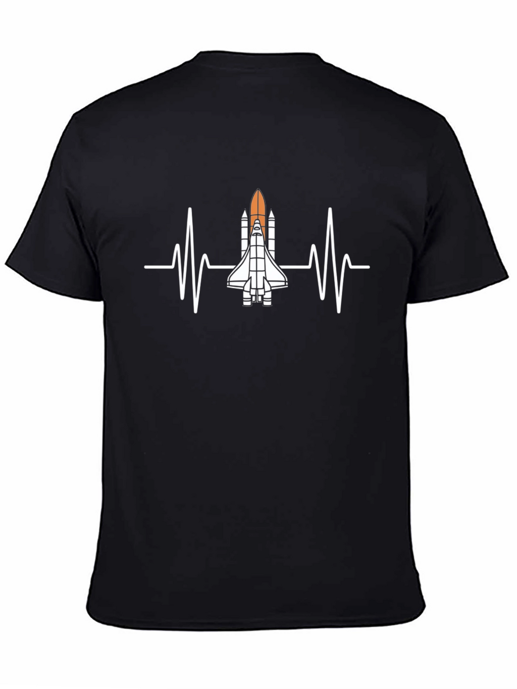 Rocket Heartbeat T-Shirt - Space Enthusiast Tee