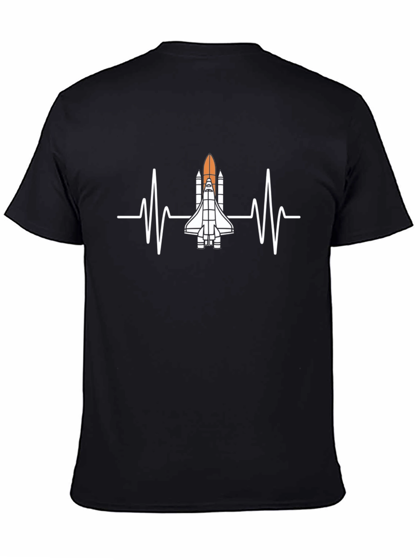 Rocket Heartbeat T-Shirt - Space Enthusiast Tee