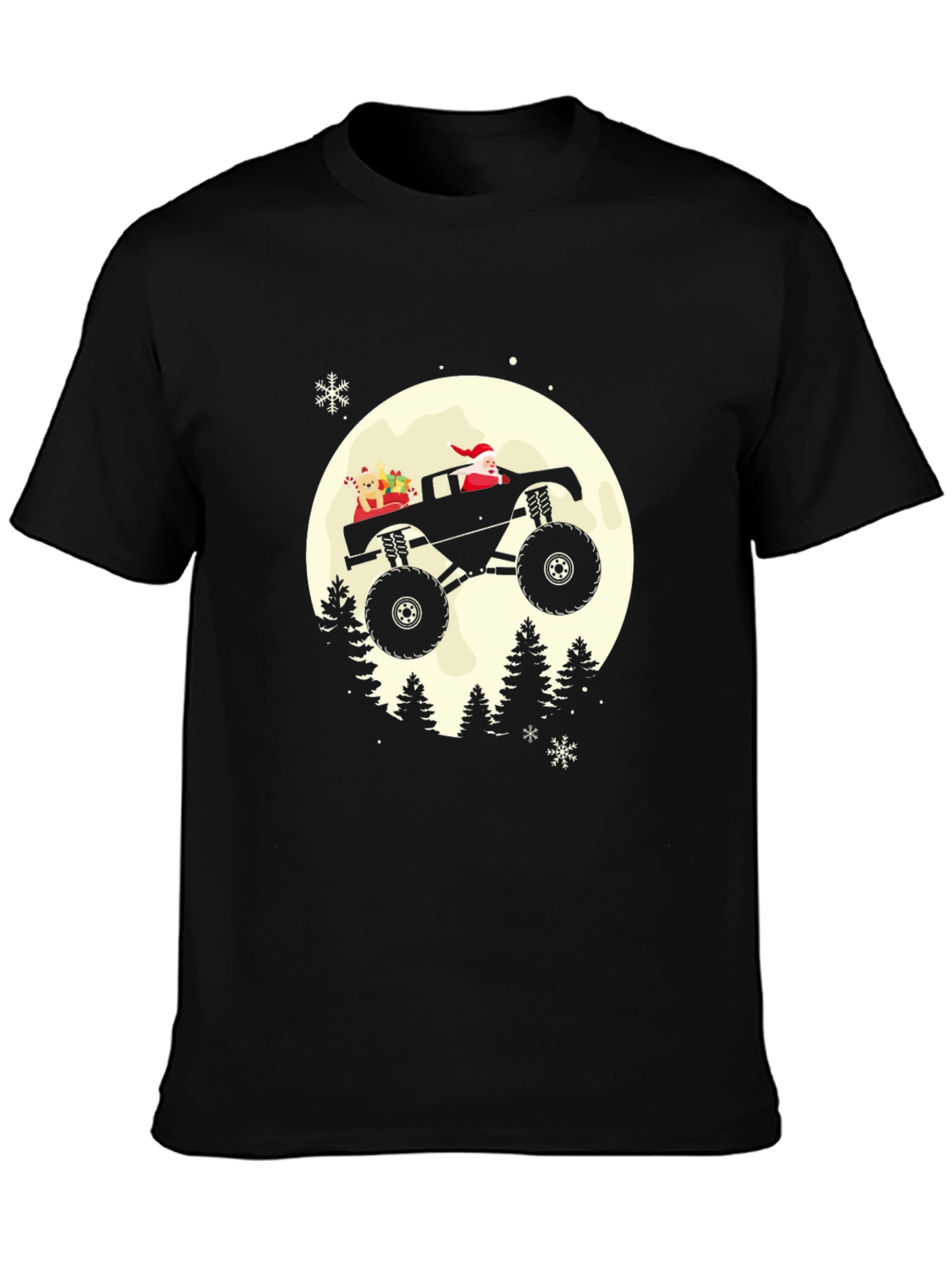 Santa Monster Truck T-Shirt - Holiday Cheer