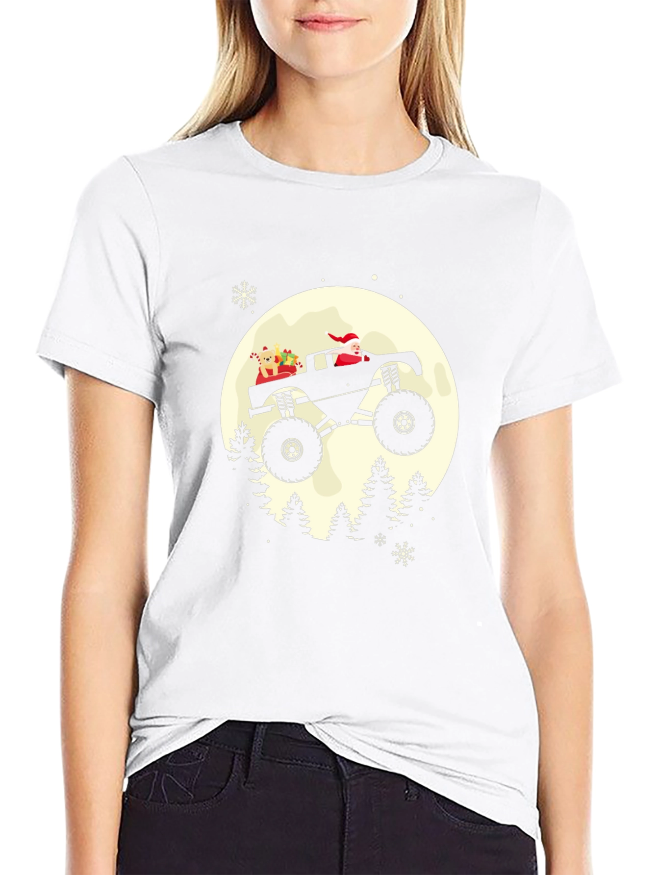 Santa Monster Truck T-Shirt - Holiday Cheer